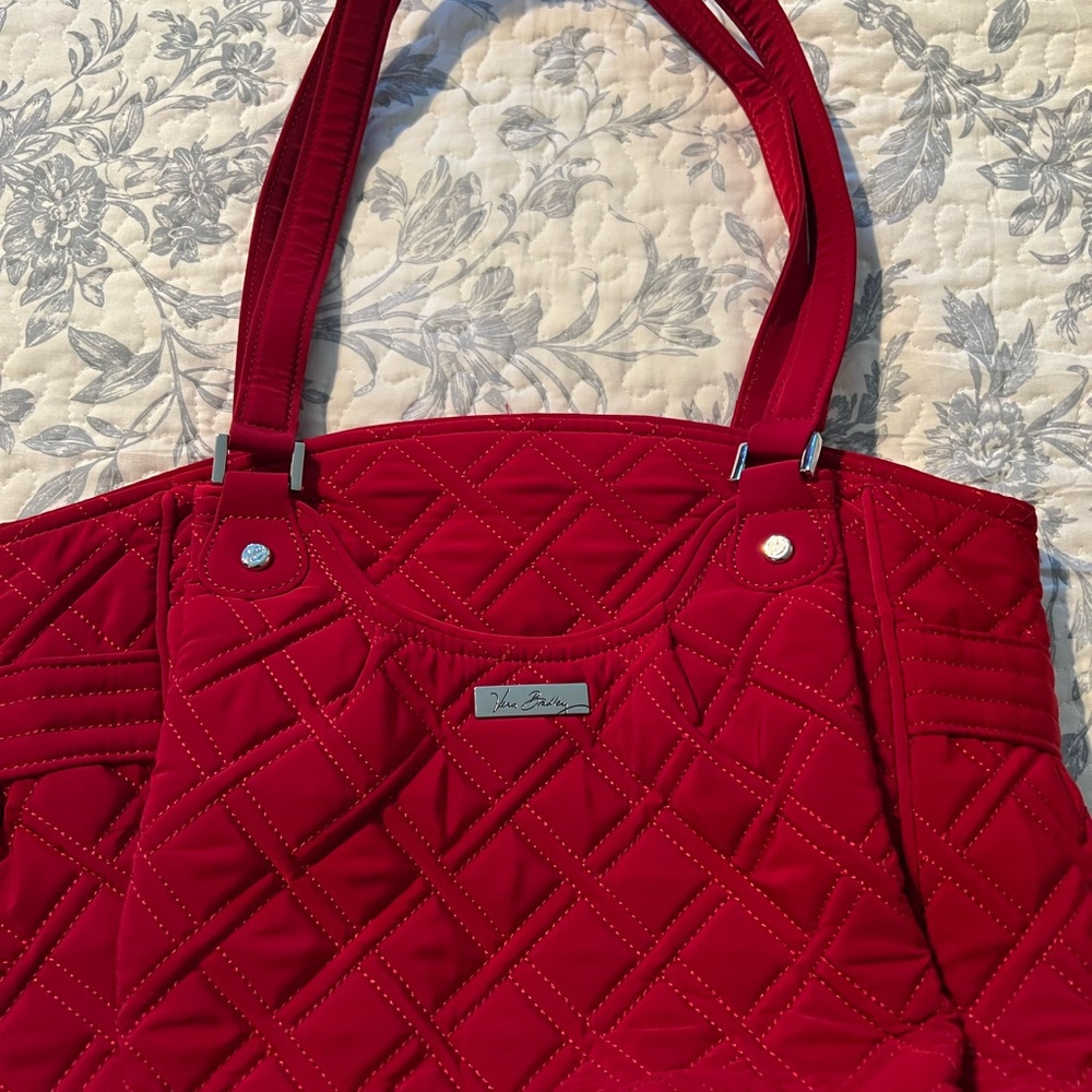 Red Quilted Vera Bradley Glenna Bag